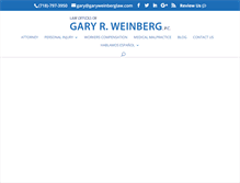 Tablet Screenshot of garyweinberglaw.com